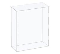 sourcing map Acrylic Display Case Plastic Box Cube Storage Box Clear Assemble Showcase 10.2x4.3x16.1 Inch for Collectibles