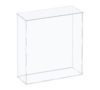 sourcing map Acrylic Display Case Plastic Box Cube Storage Box Clear Assemble Showcase 12.2x4.3x16.1 Inch for Collectibles