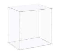 sourcing map Acrylic Display Case Plastic Box Cube Storage Box Clear Assemble Showcase 12.2x8.3x12.2 Inch for Collectibles