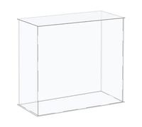 sourcing map Acrylic Display Case Plastic Box Cube Storage Box Clear Assemble Showcase 16.1x6.3x14.1 Inch for Collectibles