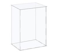 sourcing map Acrylic Display Case Plastic Box Cube Storage Box Clear Assemble Showcase 36x26x36cm for Collectibles