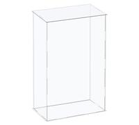 sourcing map Acrylic Display Case Plastic Box Cube Storage Box Clear Assemble Showcase 6.3x4.3x14.1 Inch for Collectibles