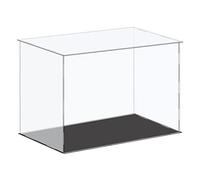 sourcing map Acrylic Display Case Plastic Box Cube Storage Box Clear Small Assemble Dustproof Showcase 41x26x30.5cm for Collectibles Items