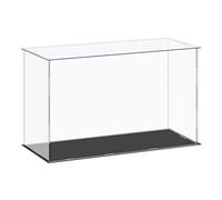 sourcing map Acrylic Display Case Plastic Box Cube Storage Box Clear Small Assemble Dustproof Showcase 16.1x6.3x10 Inch for Collectibles Items