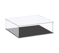 sourcing map Acrylic Display Case Plastic Box Cube Storage Box Clear Small Assemble Dustproof Showcase 36x31x10.5cm for Collectibles Items
