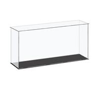 sourcing map Acrylic Display Case Plastic Box Cube Storage Box Clear Small Assemble Dustproof Showcase 41x11x20.5cm for Collectibles Items