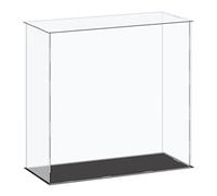 sourcing map Acrylic Display Case Plastic Box Cube Storage Box Clear Small Assemble Dustproof Showcase 41x16x40.5cm for Collectibles Items