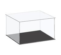sourcing map Acrylic Display Case Plastic Box Cube Storage Box Clear Small Assemble Dustproof Showcase 36x31x20.5cm for Collectibles Items