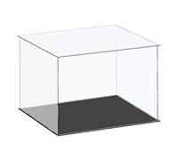 sourcing map Acrylic Display Case Plastic Box Cube Storage Box Clear Small Assemble Dustproof Showcase 36x31x25.5cm for Collectibles Items