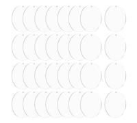 sourcing map Acrylic Keychain Blanks, 50Pcs 3 Inch Round Clear Acrylic Keychains 3mm Thick Circle Discs Blanks with Holes for Crafts, Tags, Pendants Hanging Jewelry Making, Labels