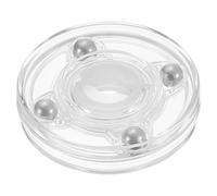 sourcing map Acrylic Lazy Susan Turntable, 2 Inch Clear Turntable Organizer Ball Bearing 360 Degree Rotating Tray for Spice Rack Table Cake Kitchen Pantry Decorating Bathrooms