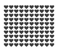 sourcing map Acrylic Mirror Wall Stickers, 100Pcs Self Adhesive Removable Heart Wall Decals for Home Living Room Bedroom Office DIY Decor (22.5x20mm, Black)