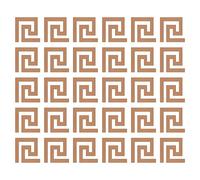 sourcing map Acrylic Mirror Wall Stickers, 30Pcs Self Adhesive Removable Square Spiral Wall Decals for Home Living Room Bedroom Office DIY Decor (10cm, Brown)
