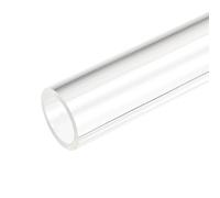 sourcing map Acrylic Pipe Clear Rigid Round Plastic Tube 20mm ID 26mm(1 inch) OD 10" for Lamps and Lanterns, Water Cooling System