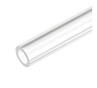 sourcing map Acrylic Pipe Clear Rigid Round Plastic Tube 7mm ID 11mm OD 10" for Lamps and Lanterns, Water Cooling System