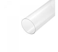 sourcing map Acrylic Pipe Clear Rigid Round Tube 105mm ID 110mm OD 14" for Lamps and Lanterns, Water Cooling System