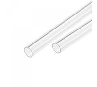 sourcing map Acrylic Pipe Clear Rigid Round Tube 10mm ID 12mm OD 14" for Lamps and Lanterns, Water Cooling System 2pcs