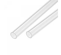 sourcing map Acrylic Pipe Clear Rigid Round Tube 13mm ID 15mm OD 14" for Lamps and Lanterns, Water Cooling System 2pcs
