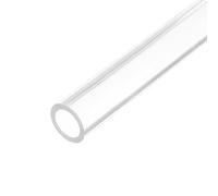 sourcing map Acrylic Pipe Clear Rigid Round Tube 16mm(0.63") ID 20mm(0.8") 10" for Lamps and Lanterns, Water Cooling System