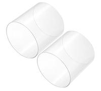 sourcing map Acrylic Pipe Clear Rigid Round Tube 2pcs 145mm ID 150mm OD 6" for Lamps and Lanterns, Water Cooling System