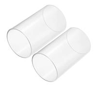 sourcing map Acrylic Pipe Clear Rigid Round Tube 2pcs 84mm ID 90mm OD 6" for Lamps and Lanterns, Water Cooling System