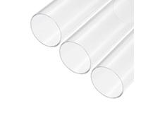 sourcing map Acrylic Pipe Clear Rigid Round Tube 3pcs 56mm ID 60mm OD 6" for Lamps and Lanterns, Water Cooling System