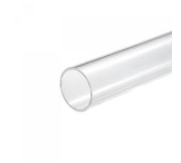 sourcing map Acrylic Pipe Clear Rigid Round Tube 44mm ID 50mm OD 10" for Lamps and Lanterns, Water Cooling System