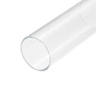 sourcing map Acrylic Pipe Clear Rigid Round Tube 54mm ID 60mm OD 6" for Lamps and Lanterns, Water Cooling System
