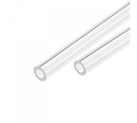 sourcing map Acrylic Pipe Clear Rigid Round Tube 8mm ID 12mm OD 14" for Lamps and Lanterns, Water Cooling System 2pcs