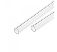 sourcing map Acrylic Pipe Clear Rigid Round Tube 9mm ID 12mm OD 14" for Lamps and Lanterns, Water Cooling System 2pcs