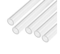 sourcing map Acrylic Pipe Clear Rigid Round Tube 9pcs 10mm ID 14mm OD 6" for Lamps and Lanterns, Water Cooling System