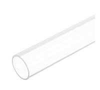 sourcing map Acrylic Pipe Rigid Round Plastic Clear Tube 28mm ID 32mm OD 305mm(12") for Lamps and Lanterns, Water Cooling System 2pcs