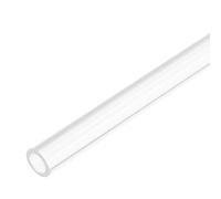 sourcing map Acrylic Pipe Rigid Round Plastic Clear Tube 7mm ID 11mm OD 305mm(12") for Lamps and Lanterns, Water Cooling System 2pcs