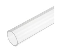 sourcing map Acrylic Pipe Rigid Round Tube Clear 29 mm ID 35mm OD 305mm for Lamps and Lanterns,Water Cooling System
