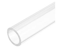 sourcing map Acrylic Pipe Rigid Round Tube Clear 30 mm ID 40mm OD 305mm for Lamps and Lanterns,Water Cooling System