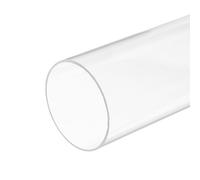 sourcing map Acrylic Pipe Rigid Round Tube Clear 66mm(2 5/8 inch) ID 70mm(2 3/4 inch) OD 350mm(14") for Lamps and Lanterns,Water Cooling System 2pcs