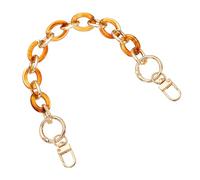 sourcing map Acrylic Purse Strap, 8" Handbag Strap Chain Replacement Bag Handle Extender Straps Purse Shoulder Chains Accessories for Purse Bag DIY Crafts, Orange