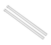 sourcing map Acrylic Round Rod 1/2" Diameter 10" Length Straight Light White Line Clear Solid Plastic PMMA Bar Stick Acrylic Dowel Rods for DIY Crafts Lighting Fixture Handicraft 2Pack