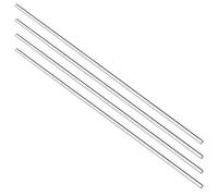 sourcing map Acrylic Round Rod,Clear,3mm Diameter 10inch(247mm) Solid Plastic PMMA Bar Stick 4pcs