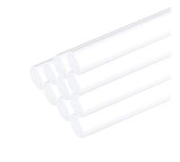 Sourcing Map Acrylic Round Rods - 10pcs, 3/8" x 12", Clear Acrylic Dowel Rods for DIY Crafts, Lighting, Gardening & Decorations - 10mm x 300mm