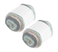 sourcing map Acrylic Yarn for Crocheting, 422 Yard 5 Ply Colorful Soft Crochet Yarns Cotton Cake Yarn for DIY Knitting Craft Blankets(2 Packx100g,Gray,Green,Blue)