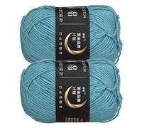 sourcing map Acrylic Yarn Skeins, 2 Pack of 50g/1.76oz Soft Crochet Yarns for Knitting and Crocheting Craft Project, Dark Blue
