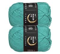 sourcing map Acrylic Yarn Skeins, 2 Pack of 50g/1.76oz Soft Crochet Yarns for Knitting and Crocheting Craft Project, Blue-Green
