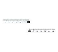 sourcing map Adhesive Backed Tape Measure 100cm Right to Left Reading Measuring Tapes Stick on Workbench Ruler (Transparent)