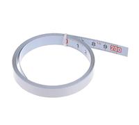 sourcing map Adhesive Backed Tape Measure 200cm Metric Left to Right Reading Sticky Measuring Tape Steel Workbench Ruler, White