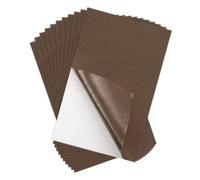 sourcing map Adhesive Felt Sheets, Felt Fabric Crafts Back Adhesive Felt Sheets 11.8 inch x 7.9 inch Peel and Stick Dark Coffee Color for DIY Sewing Crafting Projects 10 Pcs
