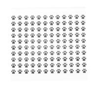 sourcing map Adhesive Label Stickers Black 3000Pcs Paw Prints Stickers 0.39 Inch Dog Bear Paw Label for Teacher Fit Crafts Party