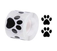 sourcing map Adhesive Label Stickers Black 300Pcs Paw Prints Stickers 2.01inch Dog Paw Bear Paw Stickers for Children Teacher Fit Crafts Party