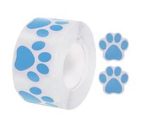sourcing map Adhesive Label Stickers Blue 600Pcs Paw Prints Stickers 1.5inch Dog Paw Bear Paw Stickers for Children Teacher Fit Crafts Party
