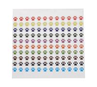Sourcing Map Adhesive Label Stickers Mixed Color 3000Pcs Dog Paw & Bear Paw Stickers 0.35inch for Children, Teacher, Crafts, Party
